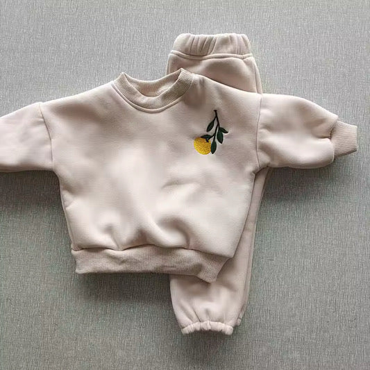 Lil Lemon Cotton Crewneck Set