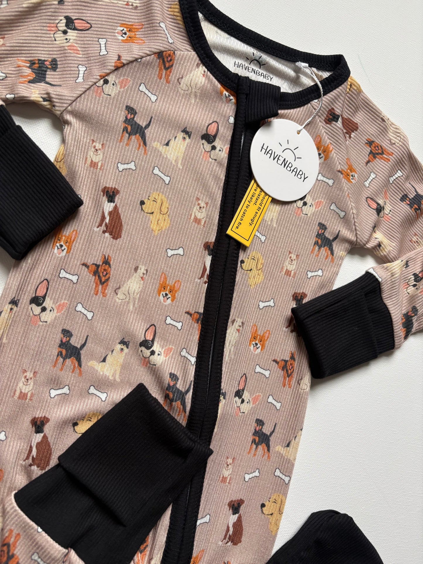 Puppy Town Bamboo Romper