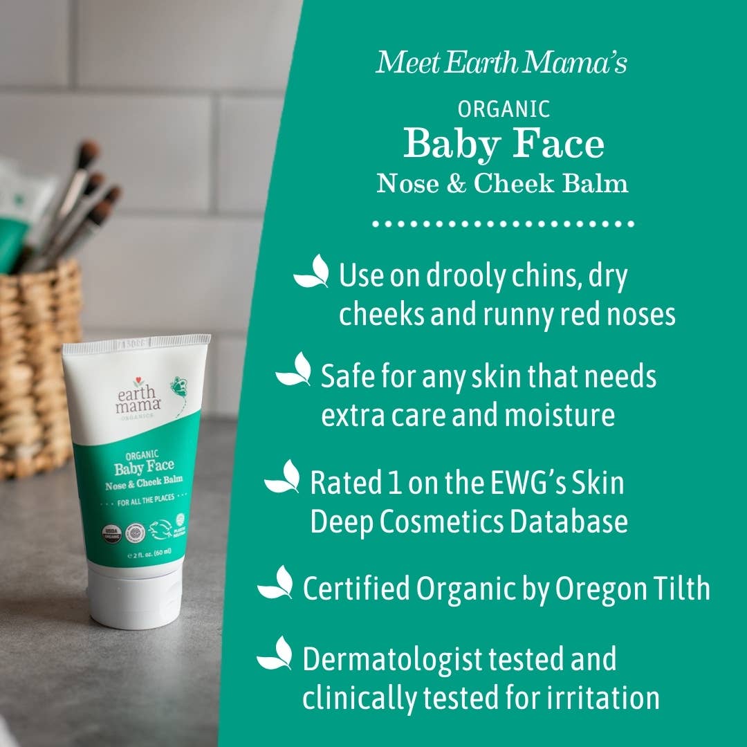 Organic Baby Face Nose and Cheek Balm