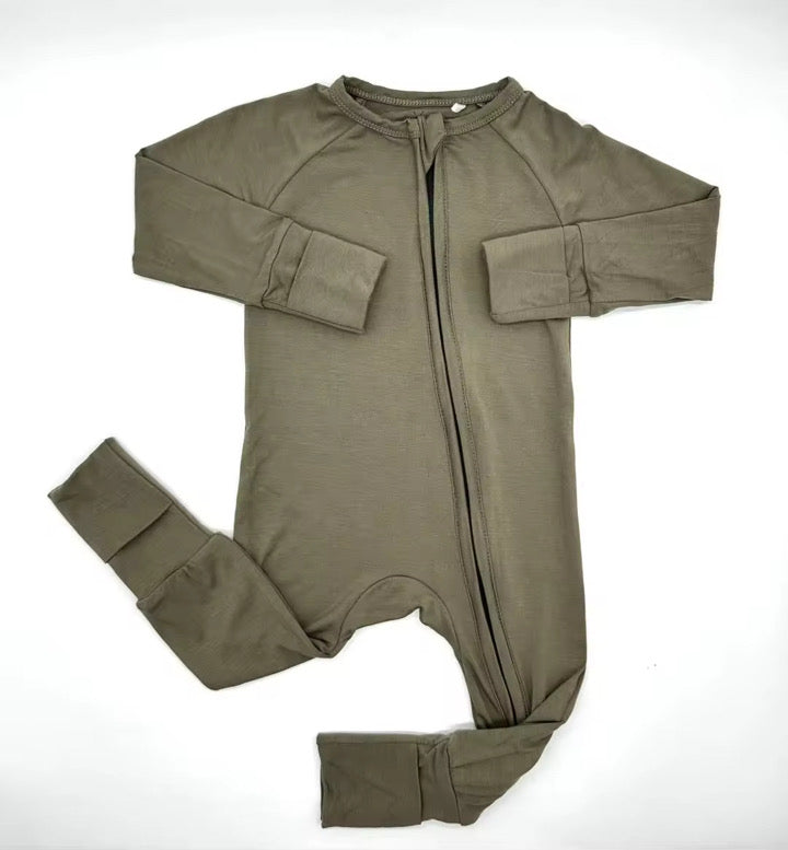 Olive Bamboo Romper