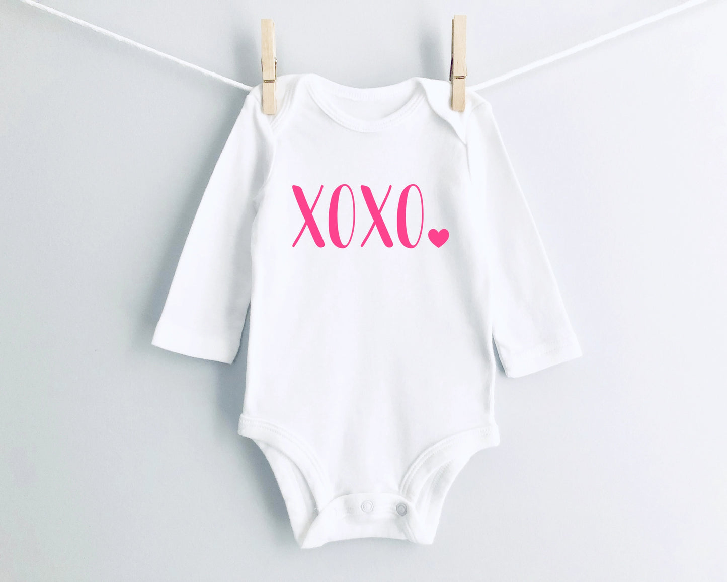 XOXO Valentines Day Baby Bodysuit