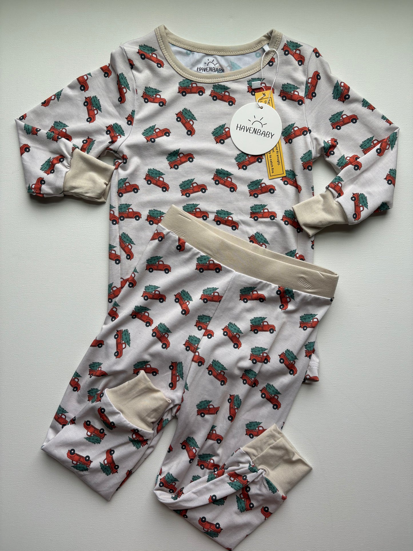 Big Red Truck Bamboo Two Piece