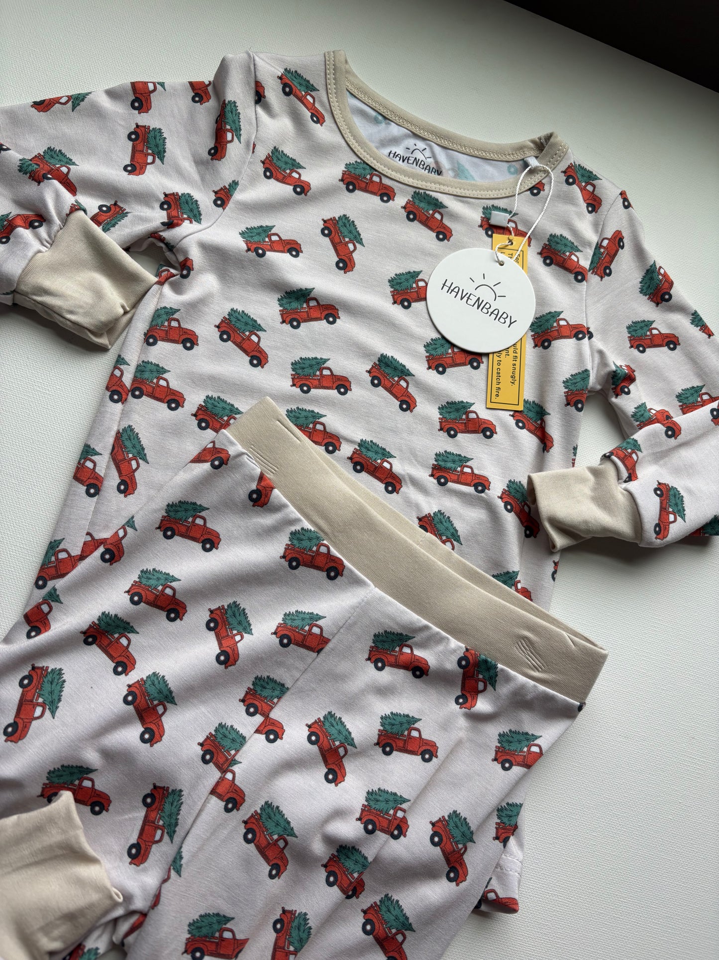 Big Red Truck Bamboo Two Piece