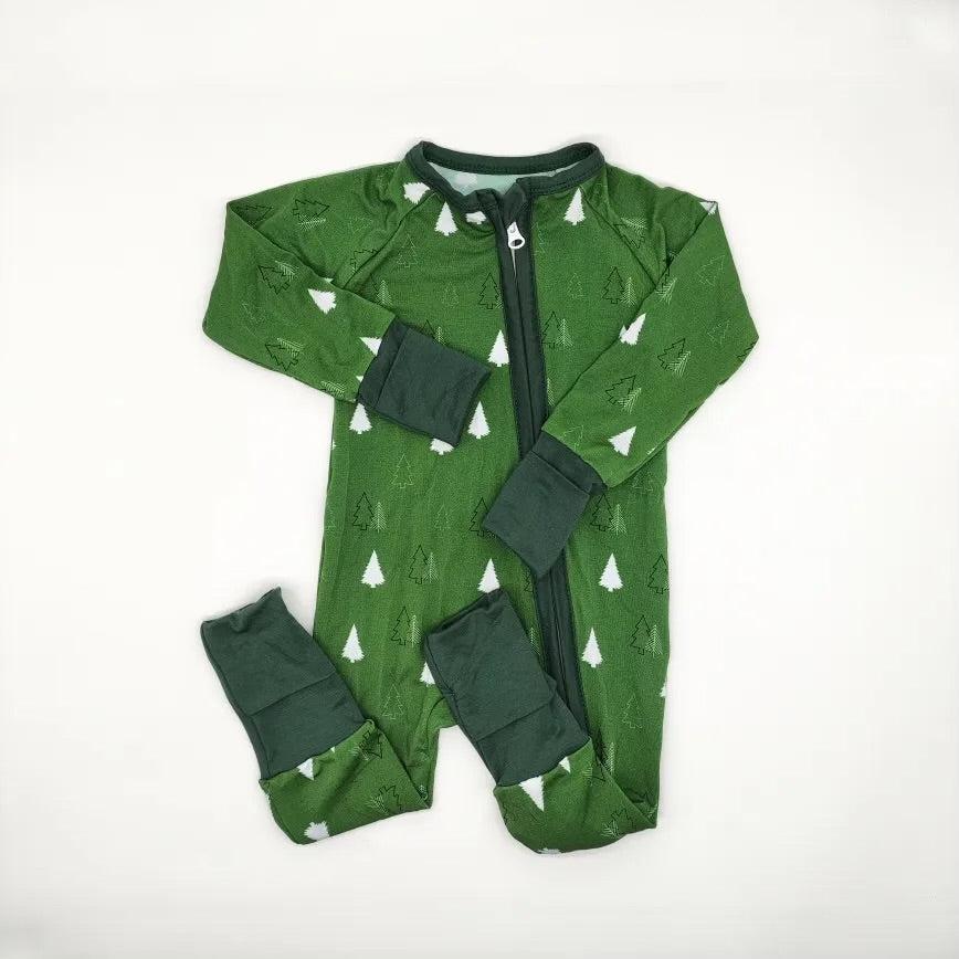 Christmas Forest Bamboo Romper