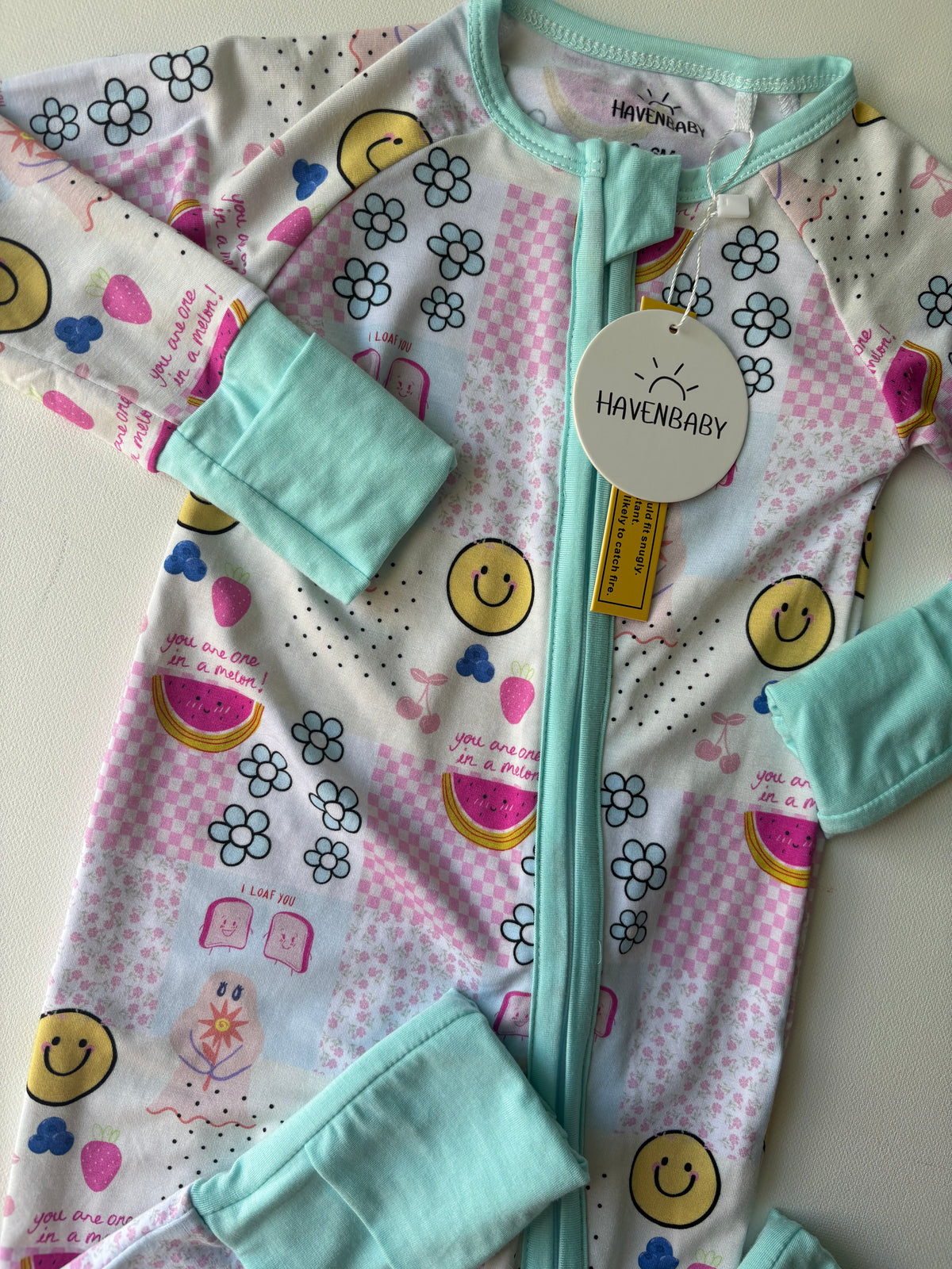 Happy Patch Bamboo Romper