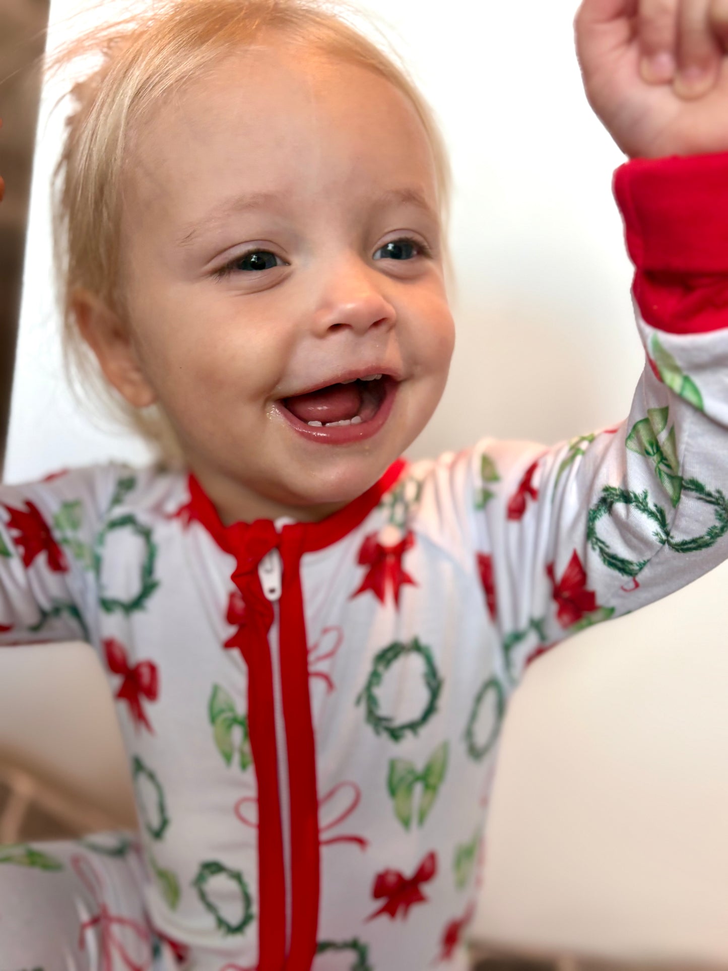 A Bowy Christmas Bamboo Romper