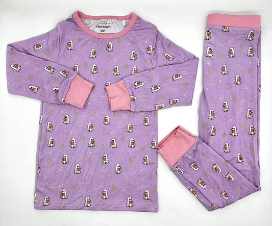 BOO pinkie ghosts Two Piece Bamboo Set