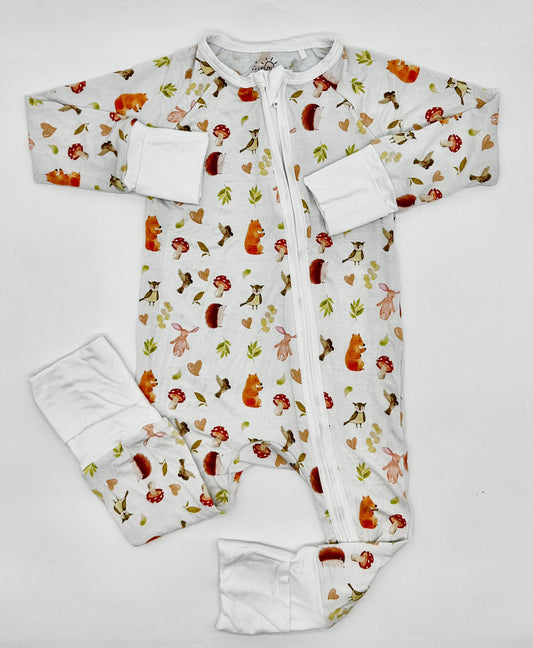 Woodland Creatures Bamboo Romper