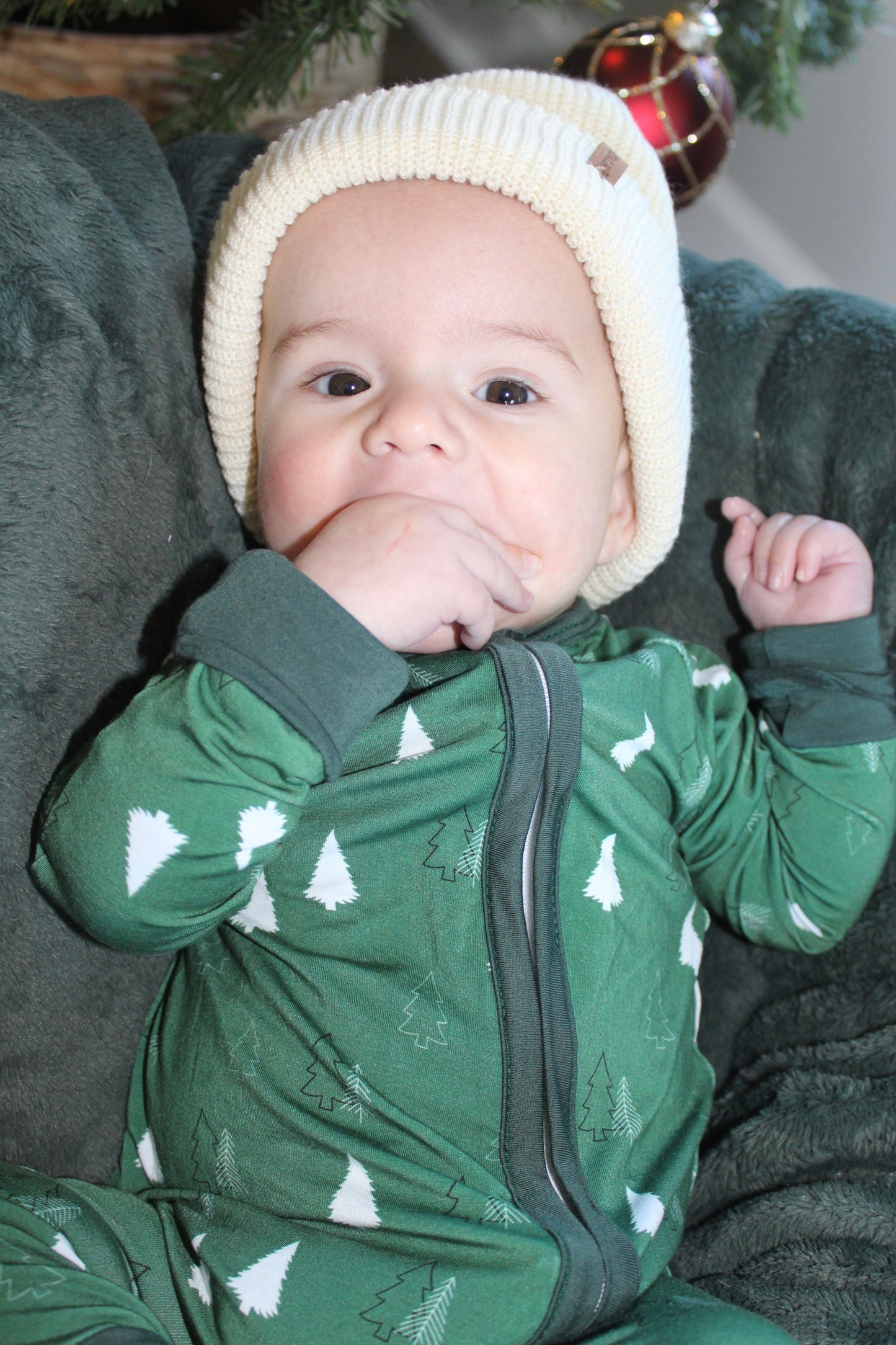 Christmas Forest Bamboo Romper