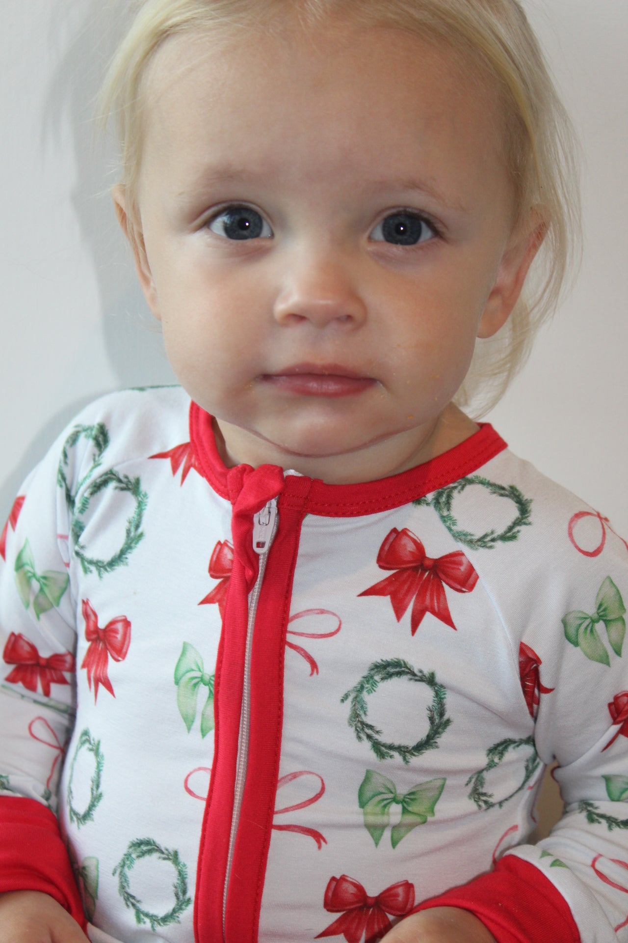 A Bowy Christmas Bamboo Romper