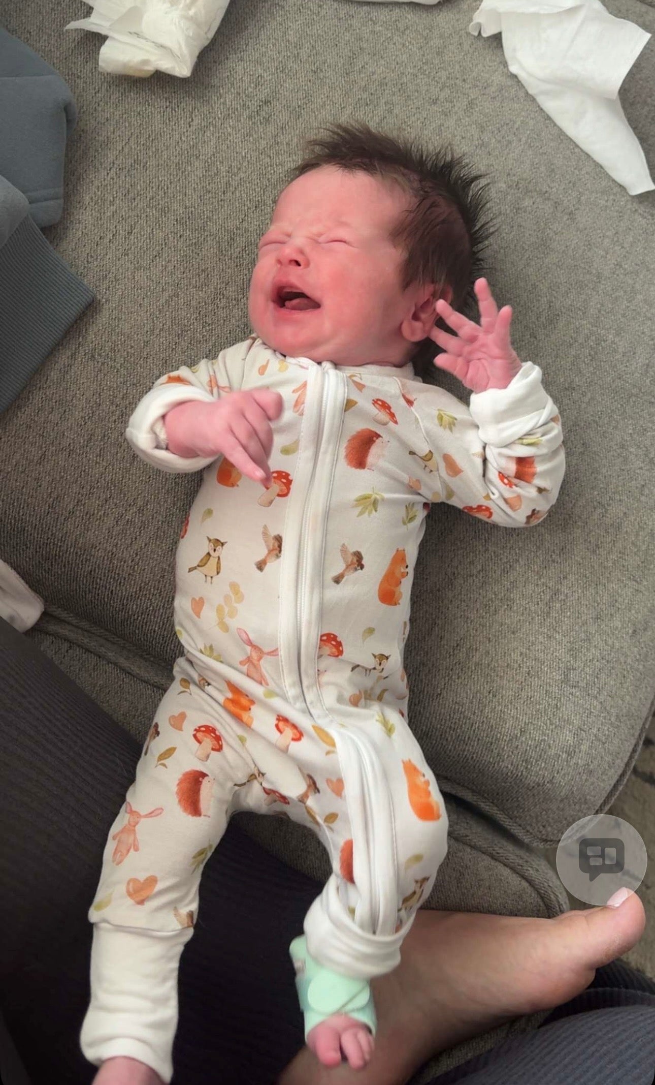 Woodland Creatures Bamboo Romper