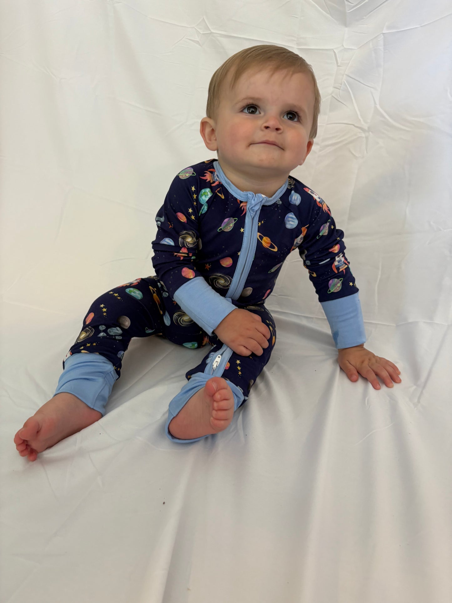 Spaceships and Dreams Bamboo Romper