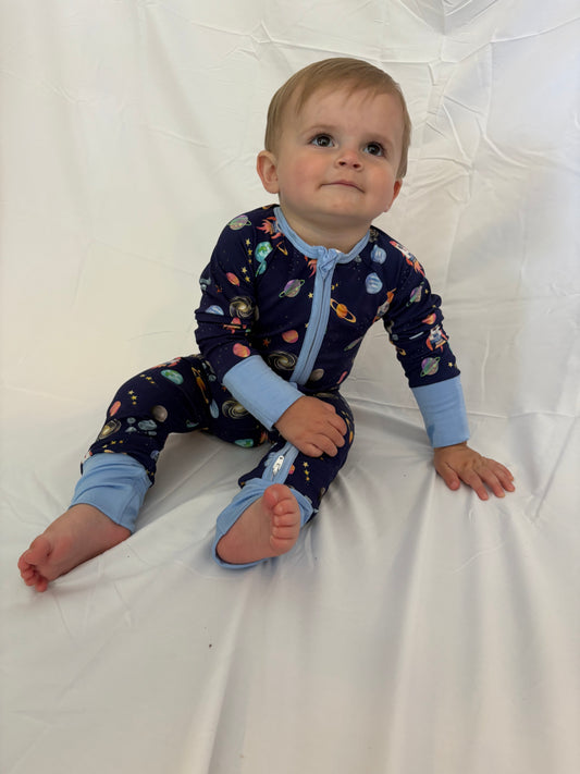 Spaceships and Dreams Bamboo Romper
