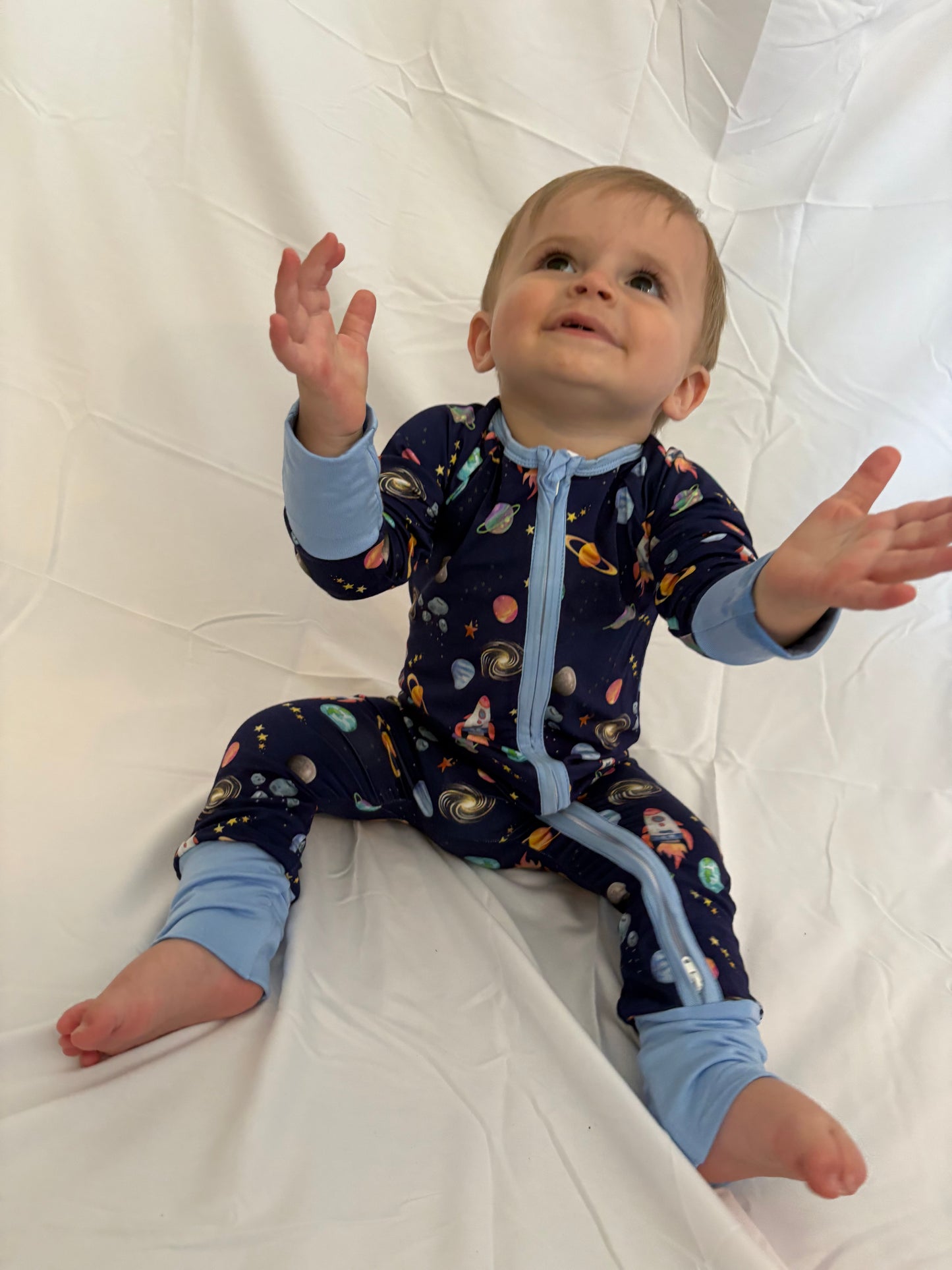 Spaceships and Dreams Bamboo Romper