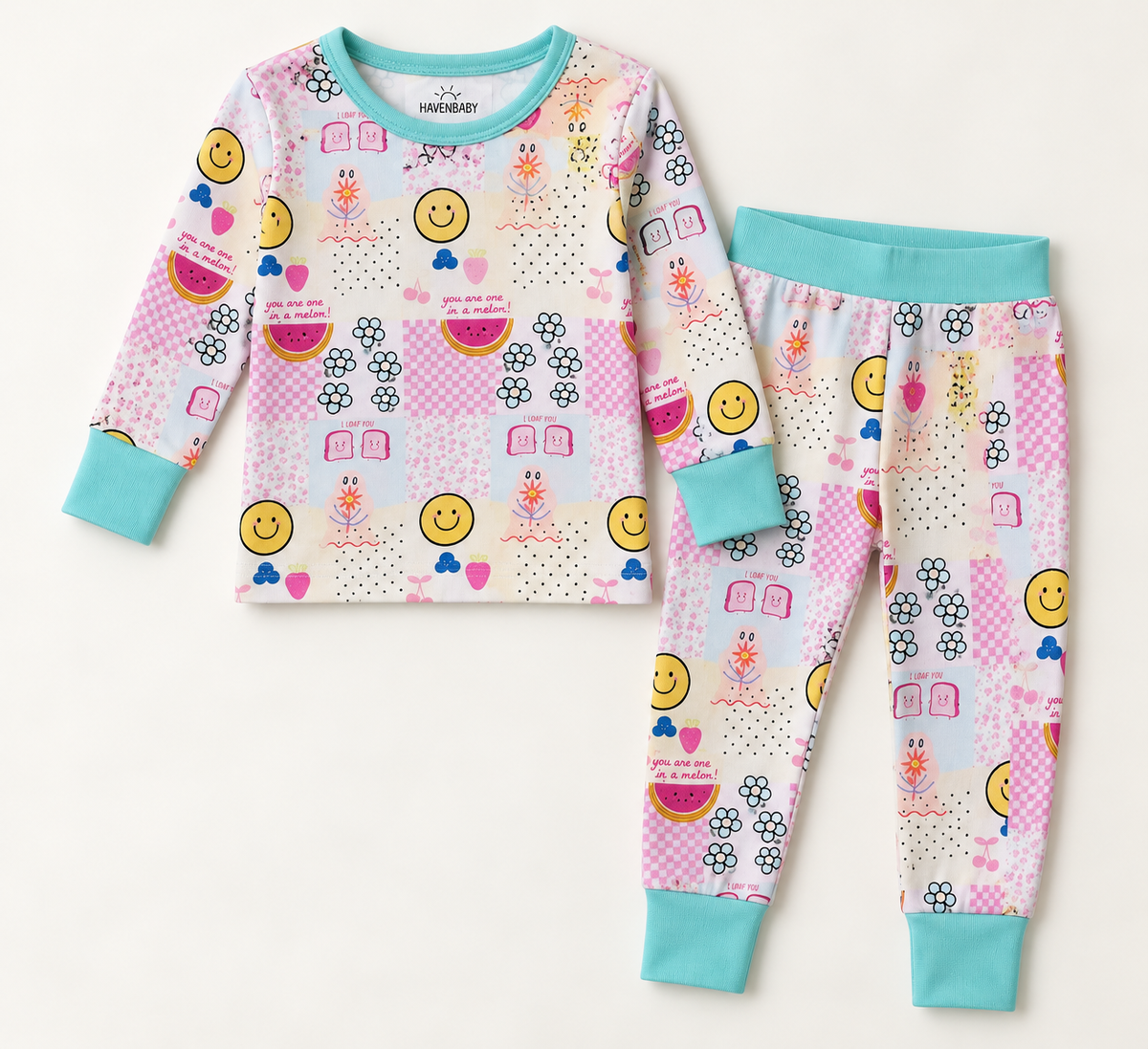Happy Patch Two Piece Bamboo Set