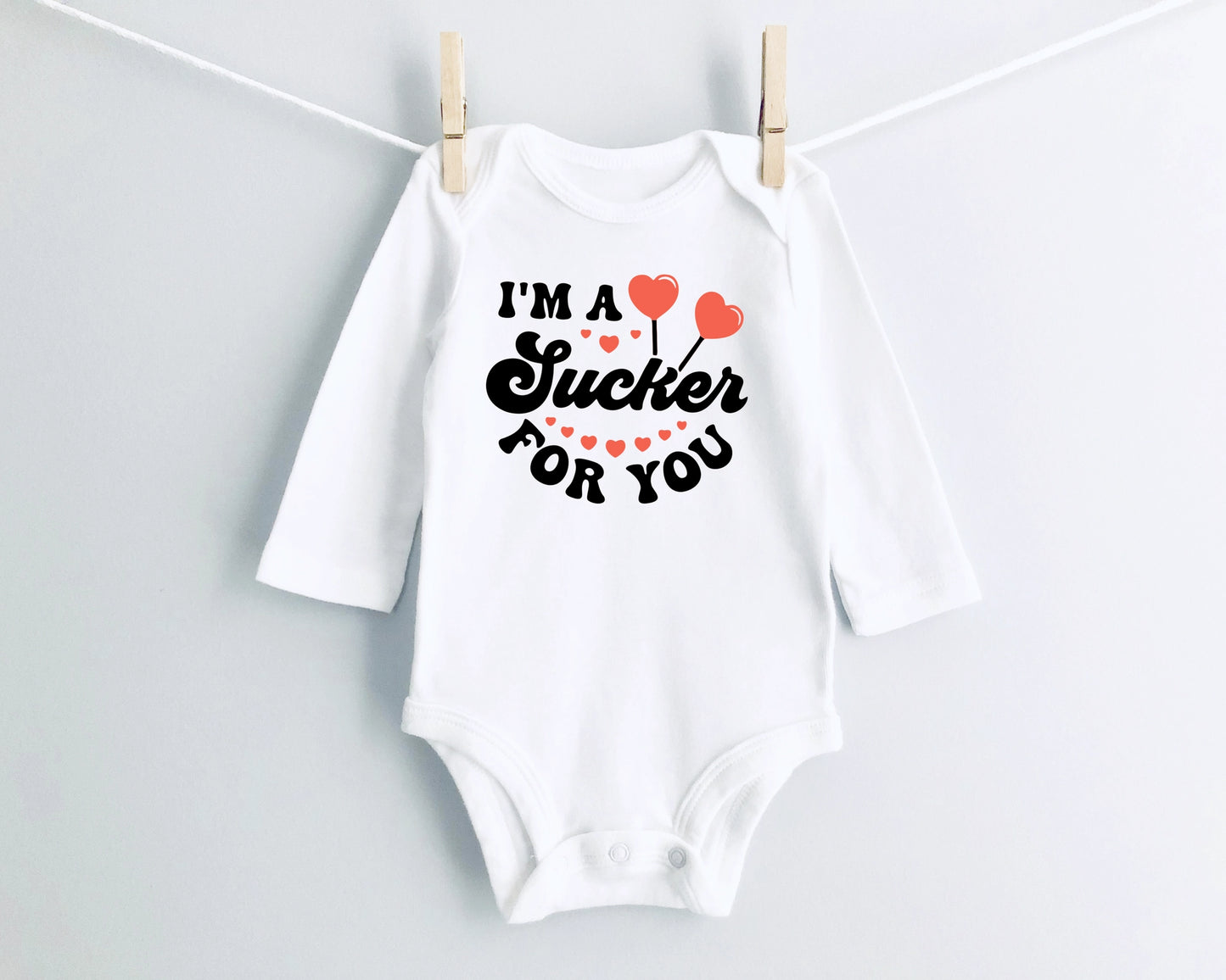 Sucker for You Valentines Day Bodysuit